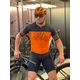 Camisa All Over Masculina Coleção Race Preta e Laranja - 3