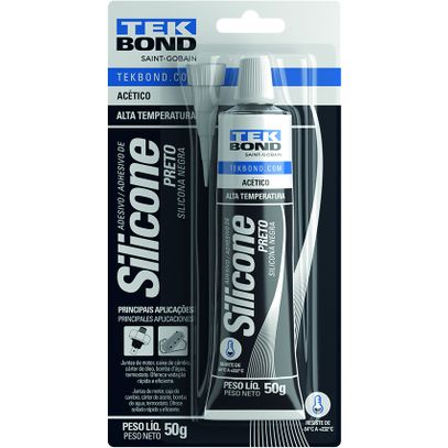SILICONE TEK BOND ALTA TEMP 50g PRETO