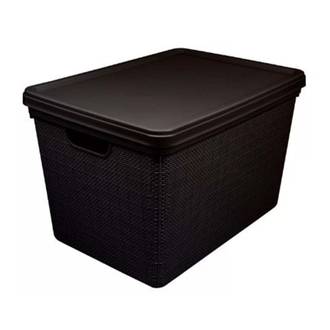 CESTO ORGANIZADOR JUTA C/TAMPA 22L - 3270 - PRETO - UN - JAGUAR