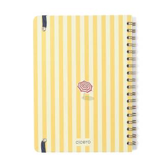 CADERNO ESPIRAL CAPA DURA PRAI 80FLS / SOL - UN - CICERO