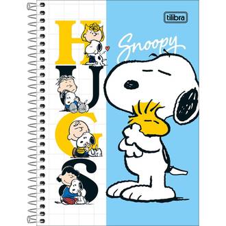 CADERNO 1/4 ESPIRAL CAPA DURA 80FLS - 292346 - SNOOPY - UN - TILIBRA