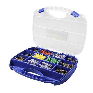 MALETA COM PARAFUSOS E BUCHAS 385 peças TRAMONTINA Ref: 43505/003