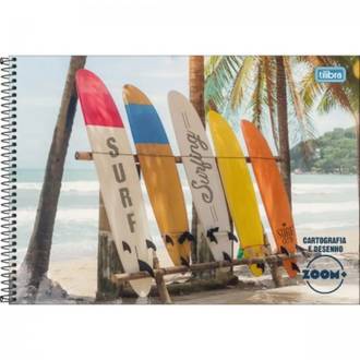CADERNO DESENHO CAPA DURA 96FLS - ESPIRAL - ZOOM+ MASC - UN - TILIBRA