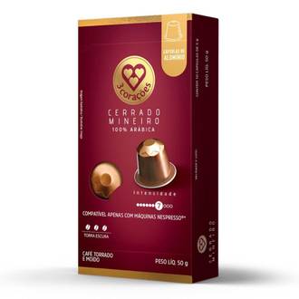CAPSULA DE CAFE COMPATIVEL NESPRESSO - CERRADO MINEIRO - UN - 3 CORACOES