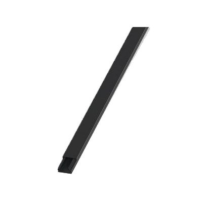 CANALETA PERLEX 20x10 C/ADESIVO PRETA S/DIV 2648PRDF