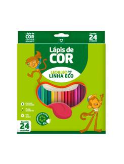 LAPIS DE COR SEXTAVADO ECOLOGICO - C/24 - UN - LEO E LEO