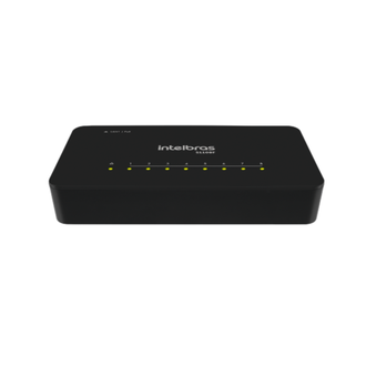 SWITCH 8 PORTAS - 10/100 MBPS - S1108F - PRETO - UN - INTELBRAS