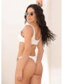 BIQUÍNI TOP CROCHÊ CALCINHA ASA DELTA OFF WHITE COLEÇÃO PÉ NA AREIA - 2