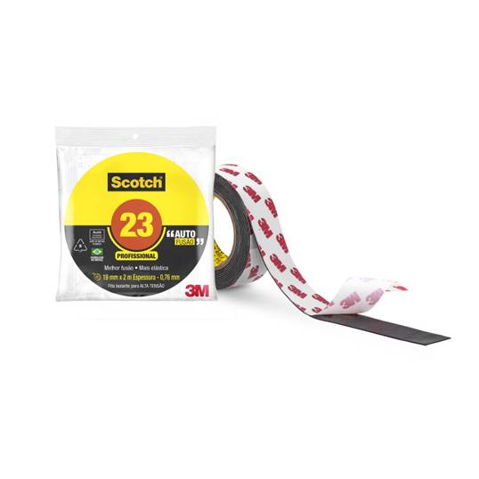 FITA ISOLANTE SCOTCH  23+ 02 M AUTO FUSÃO