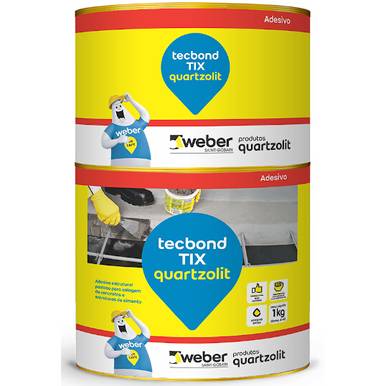TECBOND TIX QUARTZOLIT ADESIVO ESTRUTURAL BICOMPONENTE 1 KG