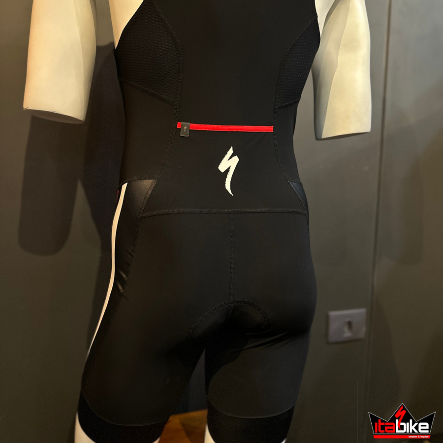 Macaquinho Specialized Triathlon Preto e Vermelho