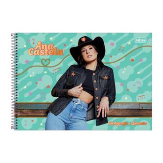 CADERNO DESENHO CAPA DURA 80FLS - ESPIRAL - ANA CASTELA - UN - TILIBRA