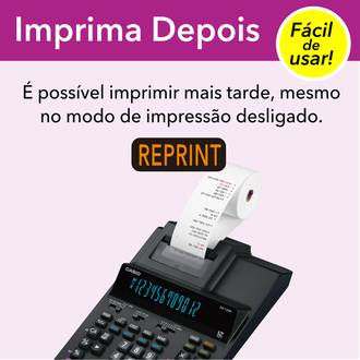 CALCULADORA MESA C/BOB 12 DIG HR100RC - PRETO - UN - CASIO