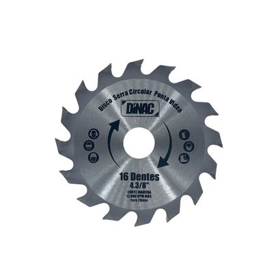 DISCO SERRA VIDEA 4 3/8 (16D-F20) DINAC