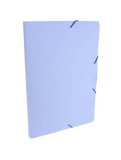 PASTA ELASTICO PLASTICA 2CM OFICIO /SERENA - 0247 - AZUL PASTEL - UN - DELLO