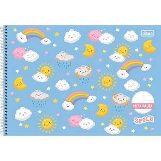 CADERNO MEIA PAUTA CAPA DURA 40FLS - SPICE - PCT 4 - TILIBRA