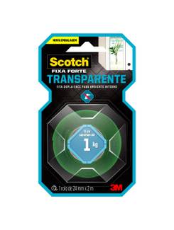 FIXA FORTE TRANSPARENTE AMBIENTE INTERNO - UN - 3M