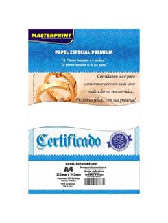 PAPEL MATTE ADESIVO 108G 20FL 302010048 - UN - MASTERPRINT