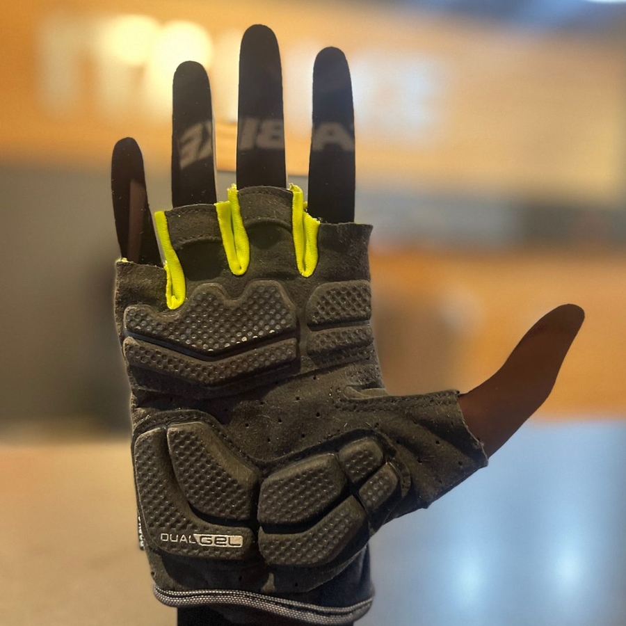 Luva Specialized Dedo Curto Dual Gel Masculina Verde Limão