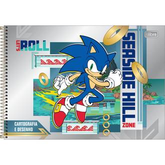 CADERNO DESENHO CAPA DURA 80FLS - ESPIRAL - SONIC - PCT 4 - TILIBRA