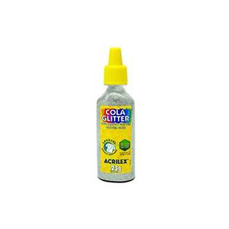 COLA COLORIDA C/GLITER 23G - PRATA - UN - ACRILEX