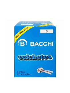 COLCHETE PARA PASTA N.6 C/72  - UN - BACCHI