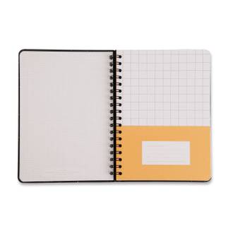 CADERNO ESPIRAL CAPA DURA JARD 80FLS / PRETO - UN - CICERO