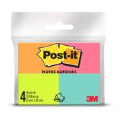 POST IT NOTAS ADESIVA 653 200F - 38X50 - C/4 TROPICAL - UN - 3M