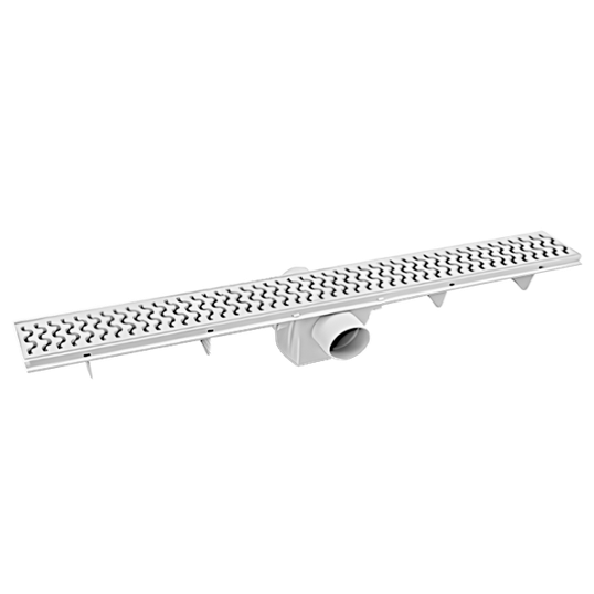 RALO LINEAR COM SIFONAGEM E SAÍDA LATERAL AMANCO 70 CM GR.VAZADA