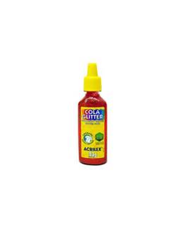 COLA COLORIDA C/GLITER 23G - VERMELHO - UN - ACRILEX