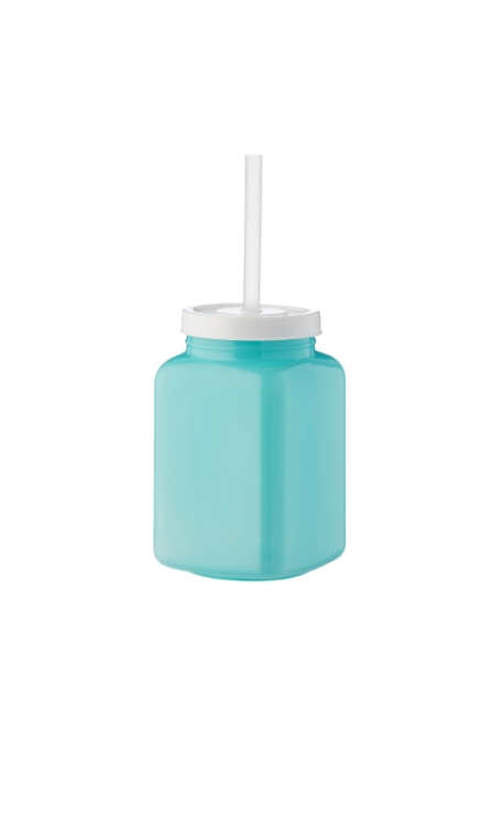 Copo Boccati Vintage 670ml com tampa e canudo (verde bebê)