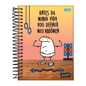 AGENDA ESPIRAL FLORK DIARIA 352FL 133X178 - UN - JANDAIA
