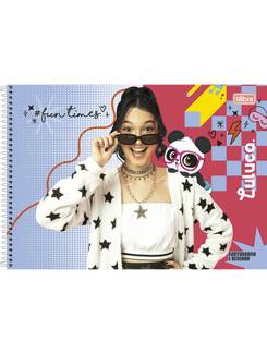 CADERNO DESENHO CAPA DURA 80FLS - ESPIRAL - LULUCA - PCT 4 - TILIBRA