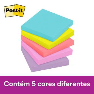 POST IT BLOCO ADESIVO 450F - 76X76 - C/5 SUPERNOVA - UN - 3M
