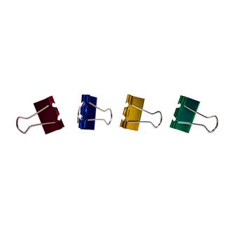 PRENDEDOR DE PAPEL 25MM C/6 BD2507 - METALIZADO - UN - BRW