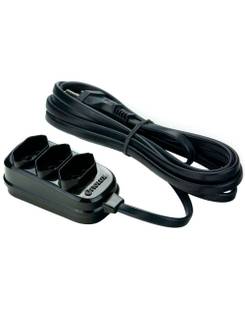EXTENSAO ELETRICA 3 TOMADAS TRIPOLAR 3M - 25300303111 - PRETO - UN - FIOLUX