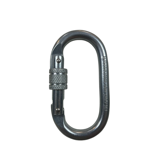MOSQUETÃO AÇO OVAL 25KN  TRAV ROSCA DG MASTER