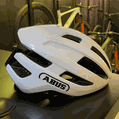 Capacete Abus Powerdome Branco Brilhante