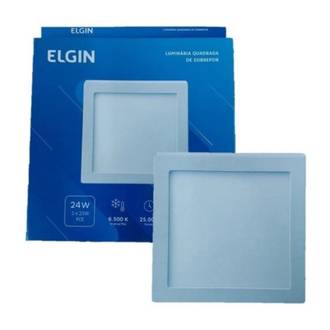 LUMINARIA SOBREPOR QUADRADA24W 48D24WSQB000 - 6500K - BRANCA - UN - ELGIN